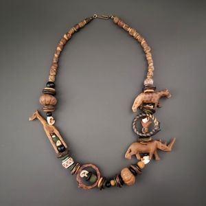 Vintage Safari tribal necklace